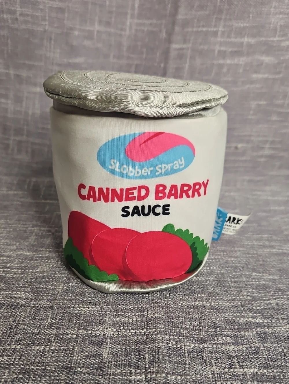 BARK Canned Barry Sauce Plush Dog Toy